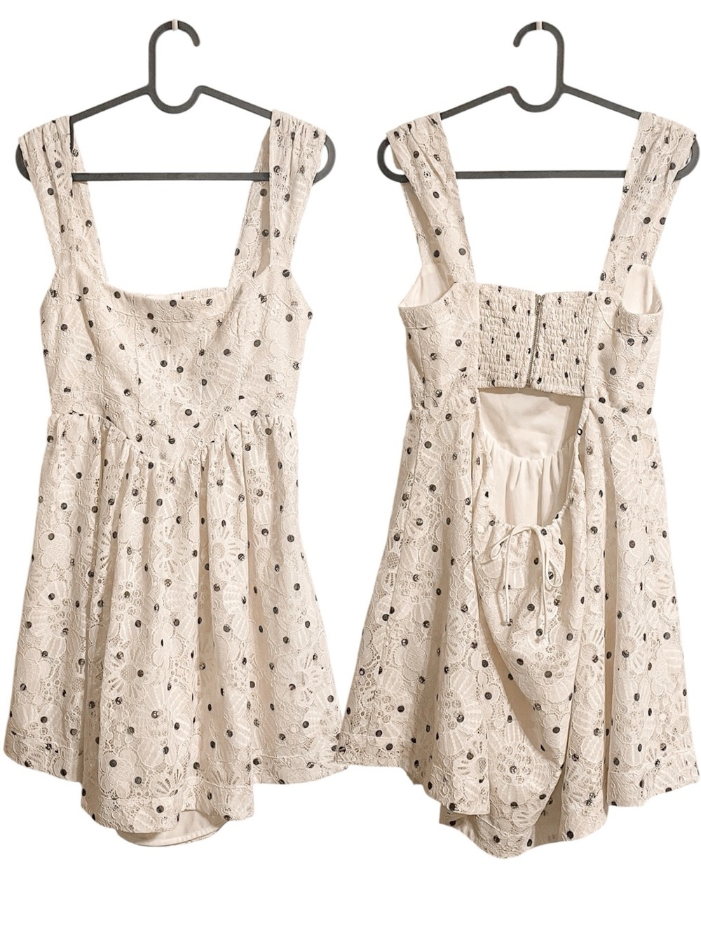For Love and Lemons Donna Mini Dress Polka Dot - Picture 3 of 7